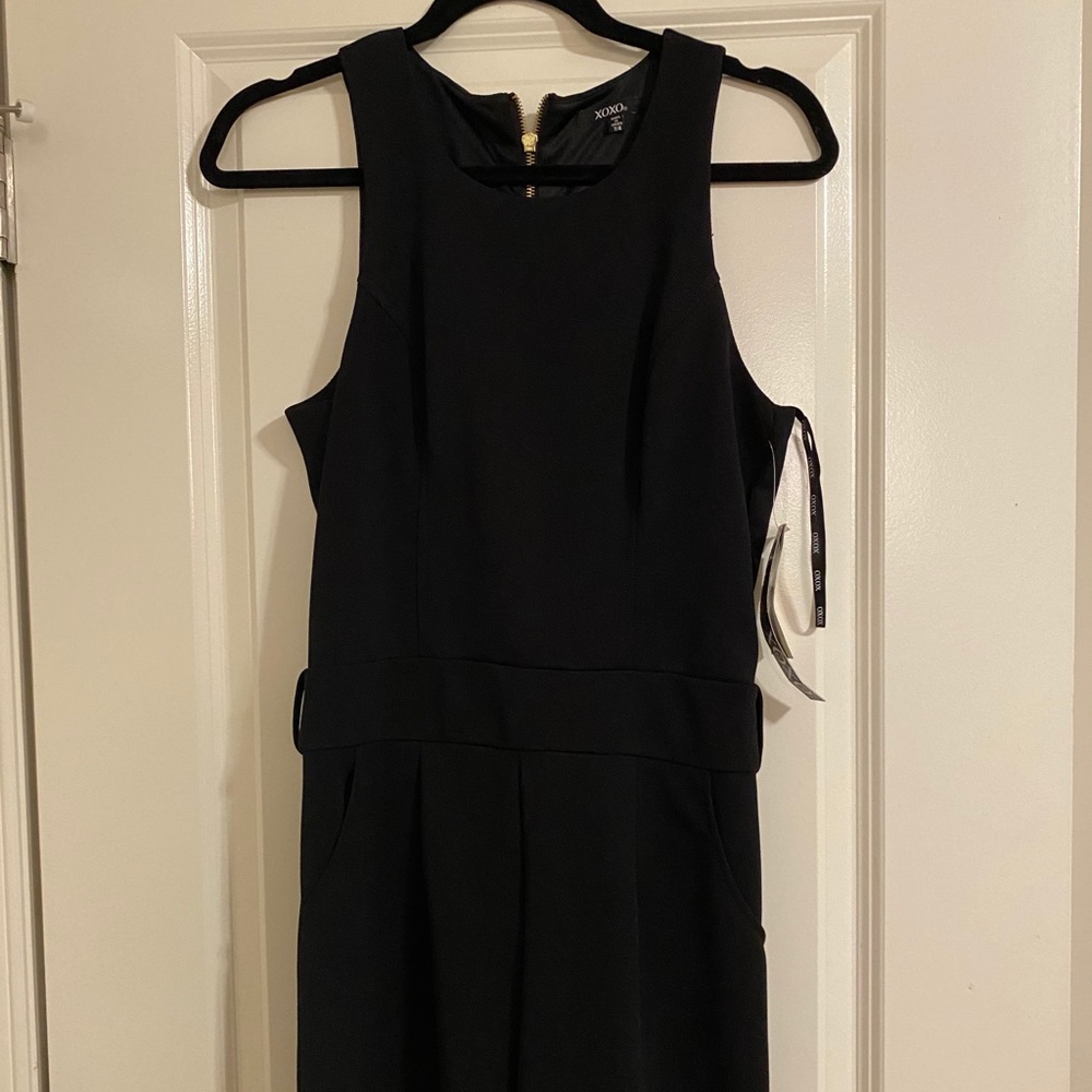 Quality fabric black romper